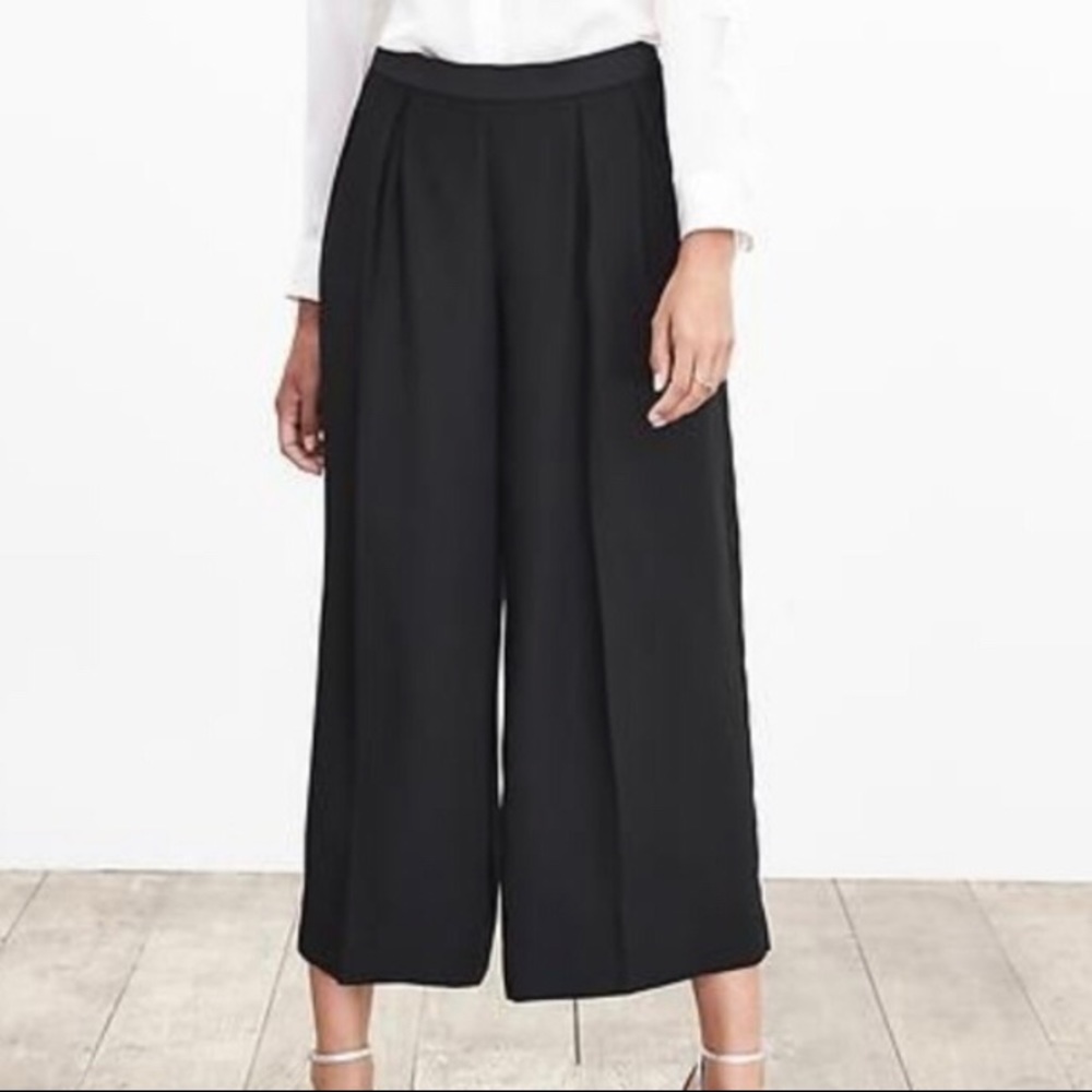 Banana Republic high rise culotte wide leg pants
